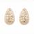 Fashion gold plated anti tarnish teardrop ad stud earrings for women & girls