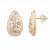 Fashion gold plated anti tarnish teardrop ad stud earrings for women & girls