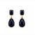 Fashion gold plated anti tarnish blue stone drop earrings for women & girls
