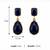 Fashion gold plated anti tarnish blue stone drop earrings for women & girls