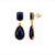 Fashion gold plated anti tarnish blue stone drop earrings for women & girls