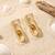 Fashion gold plated anti tarnish link chain drop earrings for women & girls