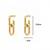 Fashion gold plated anti tarnish link chain drop earrings for women & girls