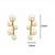 Fashion gold plated anti tarnish pearl drop earrings for women & girls