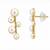 Fashion gold plated anti tarnish pearl drop earrings for women & girls