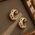 Fashion gold plated anti tarnish multicolor crystal hoop earrings for women