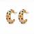 Fashion gold plated anti tarnish multicolor crystal hoop earrings for women