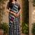 multi  color digital printed chanderi ready to wear saree with blouse