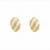 Fashion gold plated anti tarnish pearl oval stud earrings for women & girls
