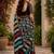 multi  color digital printed chanderi ready to wear saree with blouse