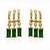 Fashion anti tarnish gold plated american diamond stud earrings for women