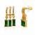 Fashion anti tarnish gold plated american diamond stud earrings for women