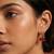 Fashion anti tarnish gold plated american diamond stud earrings for women