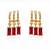 Fashion anti tarnish gold plated american diamond stud earrings for women