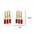 Fashion anti tarnish gold plated american diamond stud earrings for women