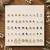 Fashion 25 pairs anti tarnish gold plated stud earrings combo for women