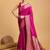 House of pataudi woven embellished art silk kanjivaram pink saree