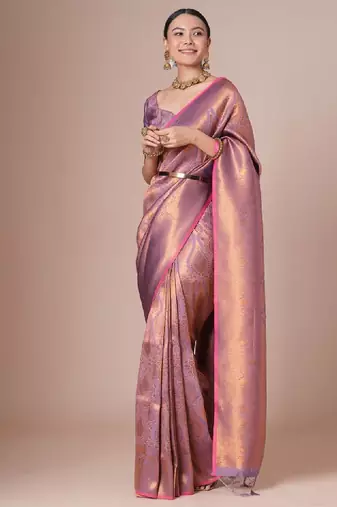 Woven designed kanjeevaram saree