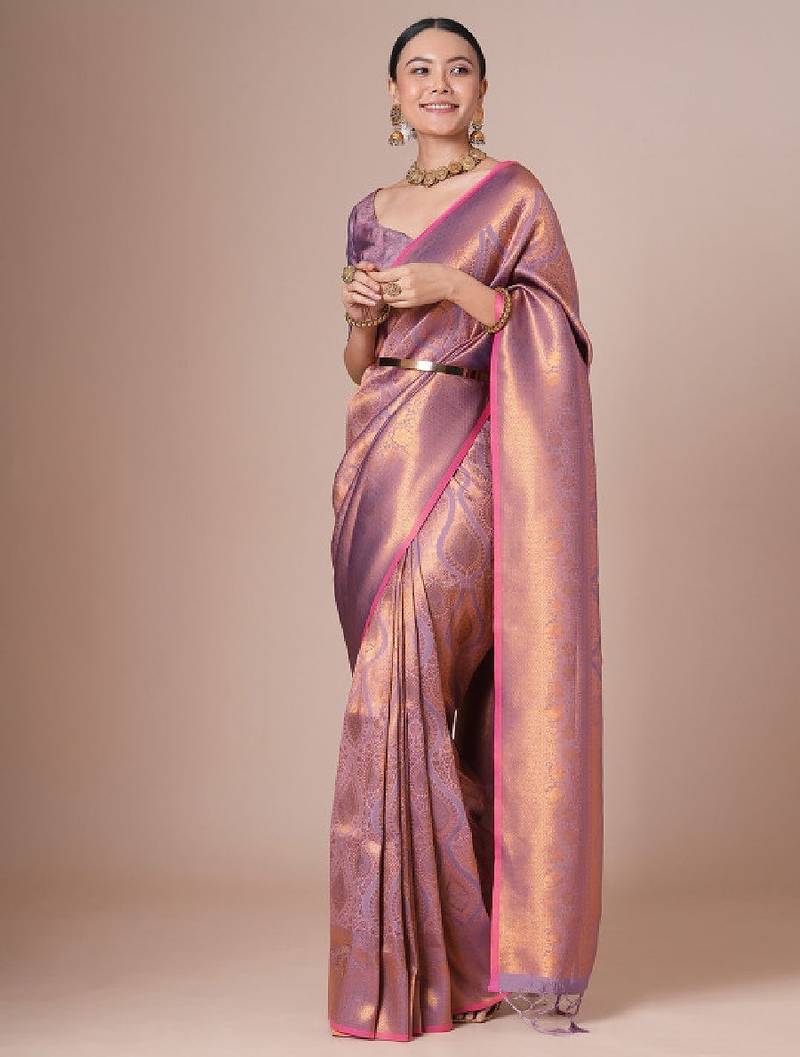 Woven designed kanjeevaram saree