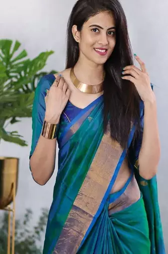 Woven design zari kanjeevaram saree