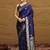 Ethnic motifs woven design kanjeevaram saree