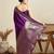 Ethnic motifs woven design kanjeevaram saree