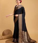Solid woven design zari art silk kanjeevaram saree