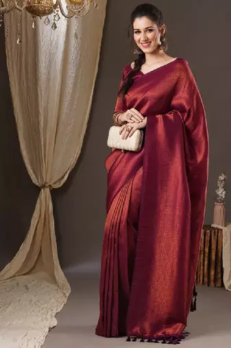 Woven design zari kanjeevaram saree