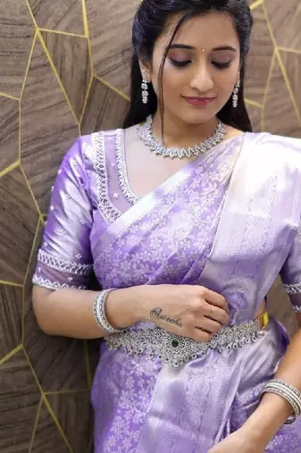 Woven design zari art silk kanjeevaram saree