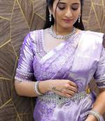 Woven design zari art silk kanjeevaram saree