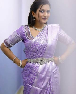 Woven design zari art silk kanjeevaram saree 2