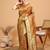 Ethnic motifs woven design kanjeevaram saree