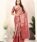 Woven design zari tissue kanjeevaram saree