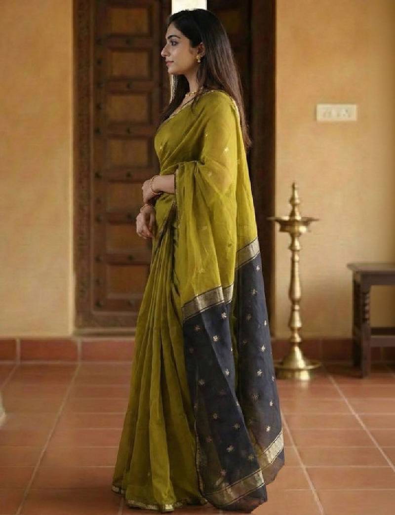 Woven design kanjeevaram saree