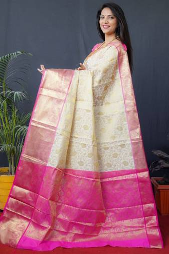 Woven design zari kanjeevaram sarees
