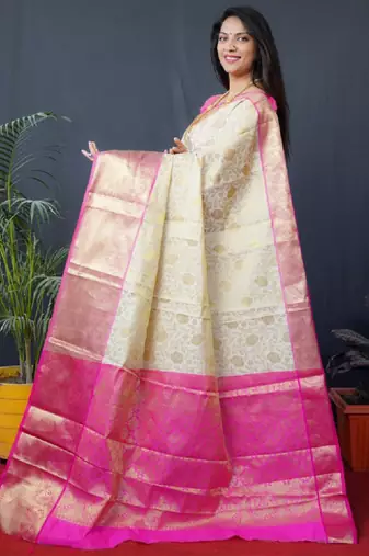Woven design zari kanjeevaram sarees