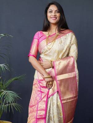 Woven design zari kanjeevaram sarees 2