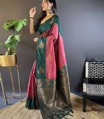 Woven design zari kanjeevaram saree