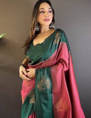 Woven design zari kanjeevaram saree 2