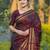 Woven design zari silk blend kanjeevaram saree
