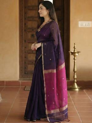 Woven design zari kanjeevaram saree 1