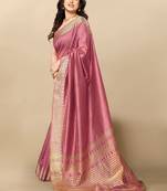 Woven design zari silk blend kanjeevaram saree