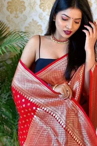 Woven design zari kanjeevaram saree