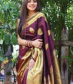 Woven design zari kanjeevaram saree with handloom weaving