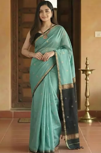 Woven design zari kanjeevaram saree