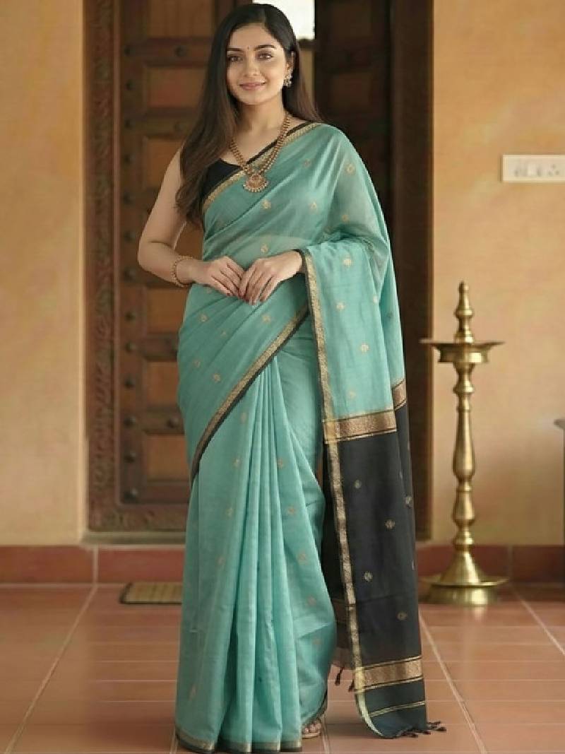 Woven design zari kanjeevaram saree