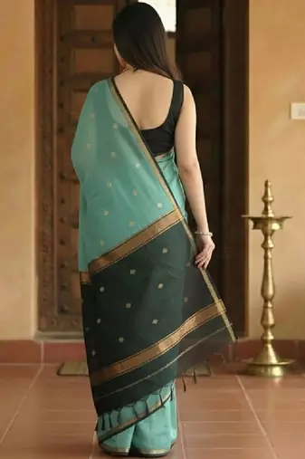 Woven design zari kanjeevaram saree