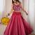 Fantastic Pink Rayon Navratri Wear Lehenga With Embroidered Blouse