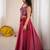 Fantastic Pink Rayon Navratri Wear Lehenga With Embroidered Blouse