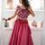 Fantastic Pink Rayon Navratri Wear Lehenga With Embroidered Blouse
